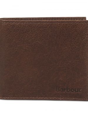 Кожаный кошелек Barbour коричневый