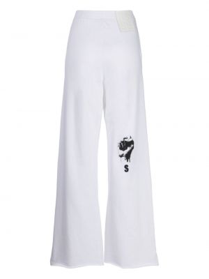 Pantalon de joggings à imprimé Raf Simons blanc