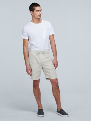 Pantalones cortos deportivos de lino Frescobol Carioca gris