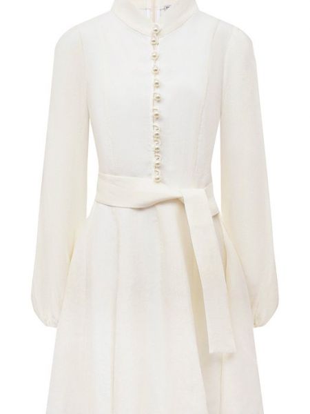 Льняное платье Forte Dei Marmi Couture белое
