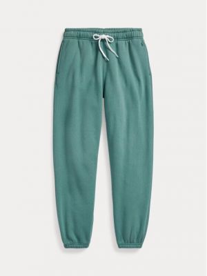 Priliehavé teplákové nohavice Polo Ralph Lauren zelená