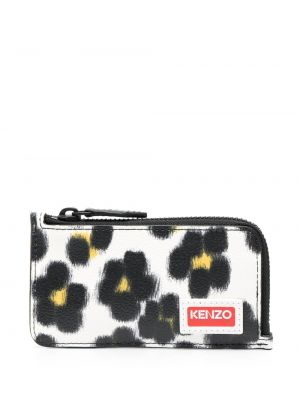 Kvetinová peňaženka na zips s potlačou Kenzo