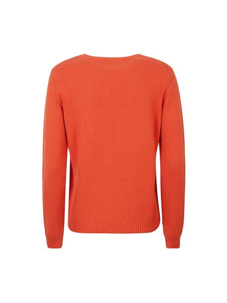 Sweter bawełniany Max Mara Weekend pomarańczowy