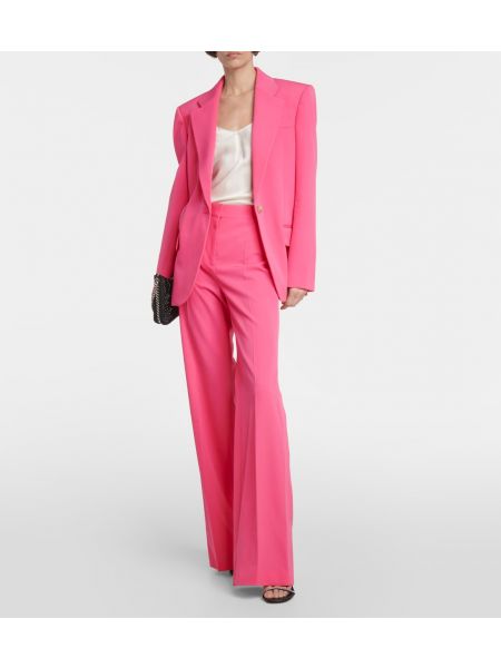Шерстяной пиджак Stella Mccartney розовый