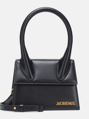 Кожаная сумка Jacquemus черная