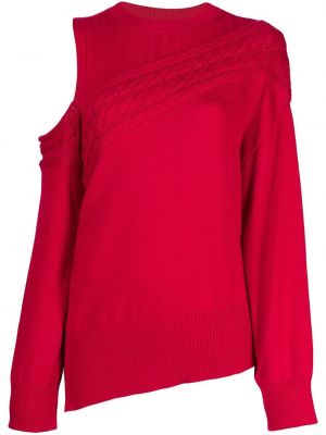 Асиметричен пуловер Maison Mihara Yasuhiro червено