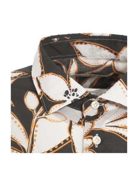Camisa de flores con estampado Brian Dales marrón