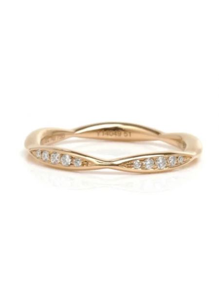 Złoty pierścionek z różowego złota retro Chanel Vintage