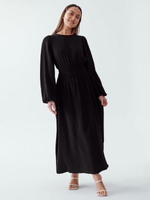 Košeľové šaty The Fated čierna
