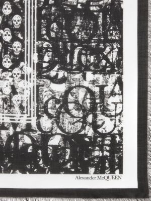 Abstrakter schal mit print Alexander Mcqueen
