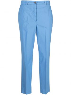 Памучни прав панталон Incotex синьо