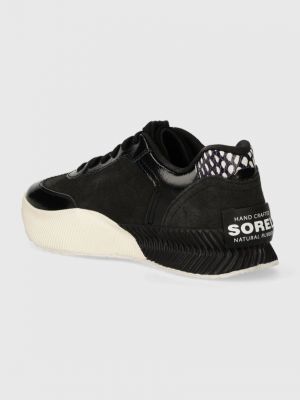 Velúr sneakers Sorel fekete