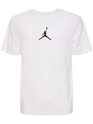 Kokvilnas t-krekls Nike balts