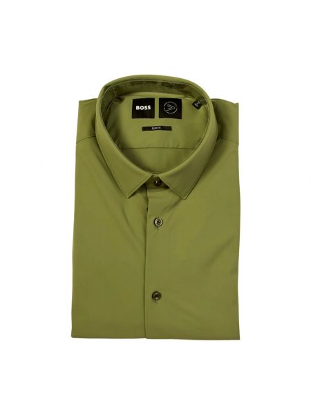 Koszula slim fit Hugo Boss zielona