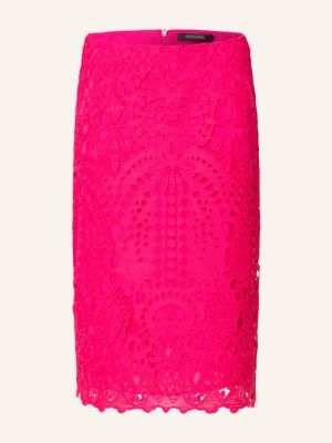 Spódnica ołówkowa koronkowa Comma różowa