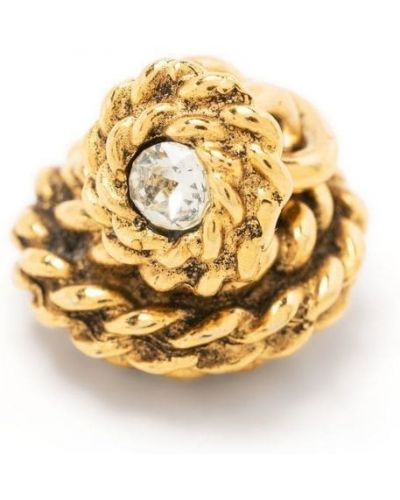 Boutons de manchette à boutons Chanel Pre-owned doré