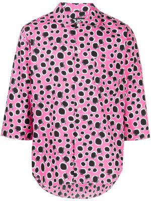 Bombažna srajca s potiskom z leopardjim vzorcem Black Comme Des Garçons