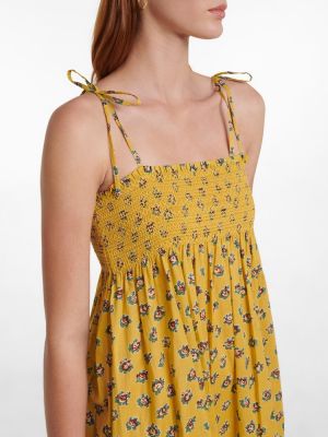 Květinové bavlněné midi šaty Tory Burch