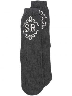 Памучни чорапи Simone Rocha сиво