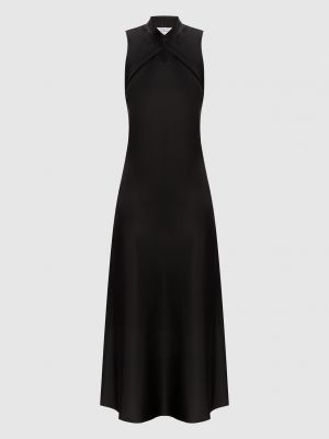 Черное платье миди с вырезом на спине Off-white