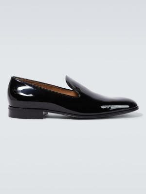 Pantofi loafer din piele de lac Gianvito Rossi negru