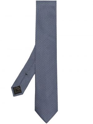 Копринена вратовръзка Brioni синьо