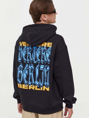 Mikina s kapucí s potiskem Vertere Berlin černá