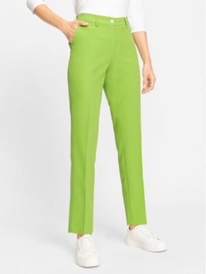 Chino hlače slim fit Olsen zelena
