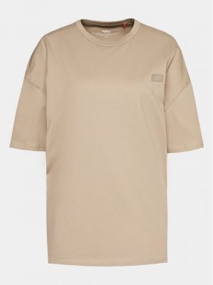 T-shirt large Alpha Industries beige