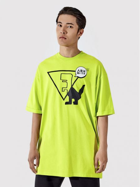 Oversize тениска Togoshi зелено