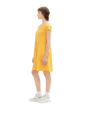 Košeľové šaty Tom Tailor Denim oranžová