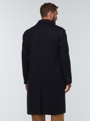 Μάλλινο παλτό κασμίρ Gucci μαύρο