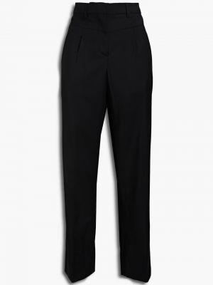 Вовняні прямі брюки Ba&sh, чорні