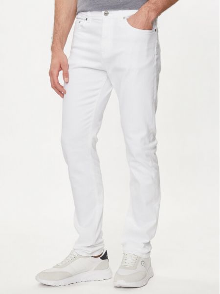 Priliehavé džínsy s rovným strihom Karl Lagerfeld biela