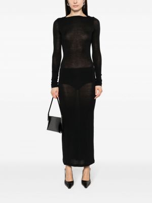Maksi suknelė Saint Laurent juoda