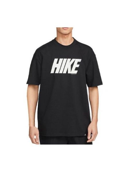 Повседневная футболка с коротким рукавом с круглым вырезом Nike черная