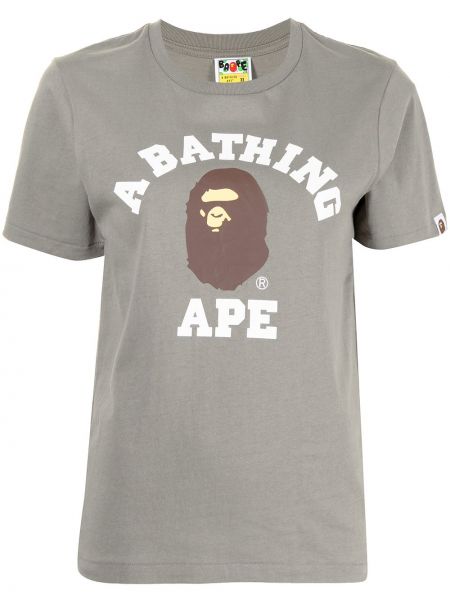 Camiseta con estampado A Bathing Ape® gris