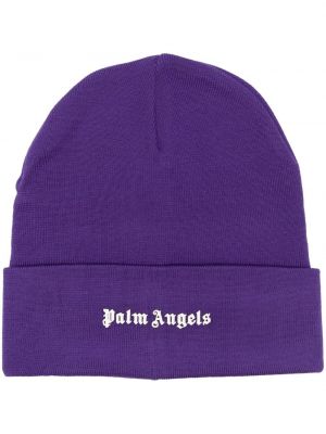 Cepure ar apdruku Palm Angels violets