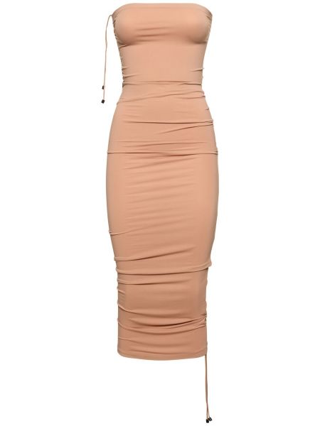 Drapert dress Wolford beige