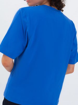 T-shirt Aligne bleu