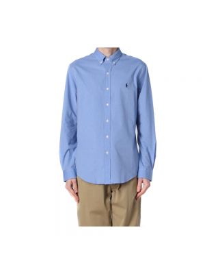 Camisa de algodón elegante Ralph Lauren azul