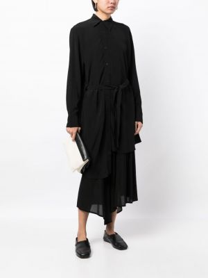 Asymmetrische hemd Yohji Yamamoto schwarz