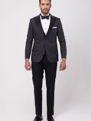 Slim fit uzvalka veste Altinyildiz Classics melns