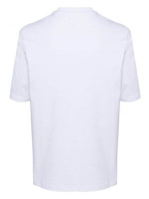 Bavlněné tričko s výšivkou Remain bílé