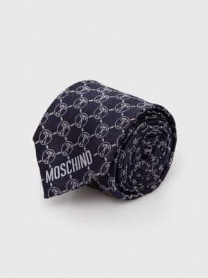 Шовкова краватка Moschino синя