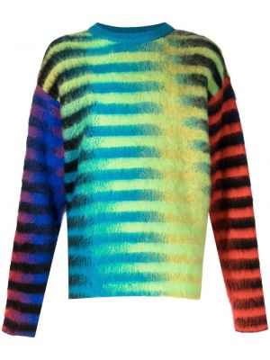 Mohair gradient stripete lang genser Agr