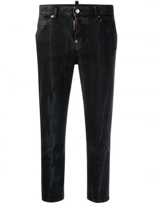 Skinny fit-jeans Dsquared2 svart