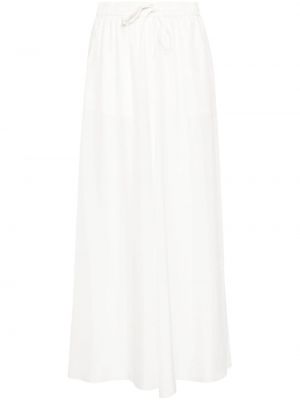 Svilena midi suknja P.a.r.o.s.h. bijela