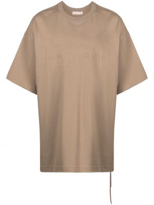 T-shirt col rond oversize Mastermind World marron