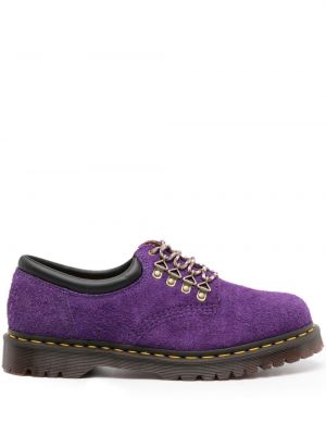Pantofi derby din piele de căprioară Dr. Martens violet